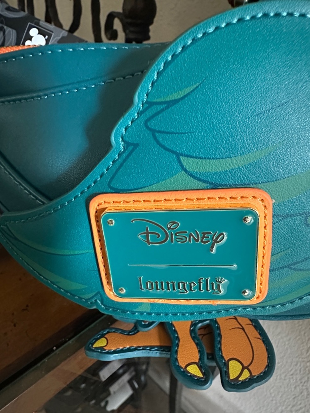 Loungefly Teal Multicolor Disney Moana HEI HEI Bird Crossbody Bag NWT - Picture 2 of 10